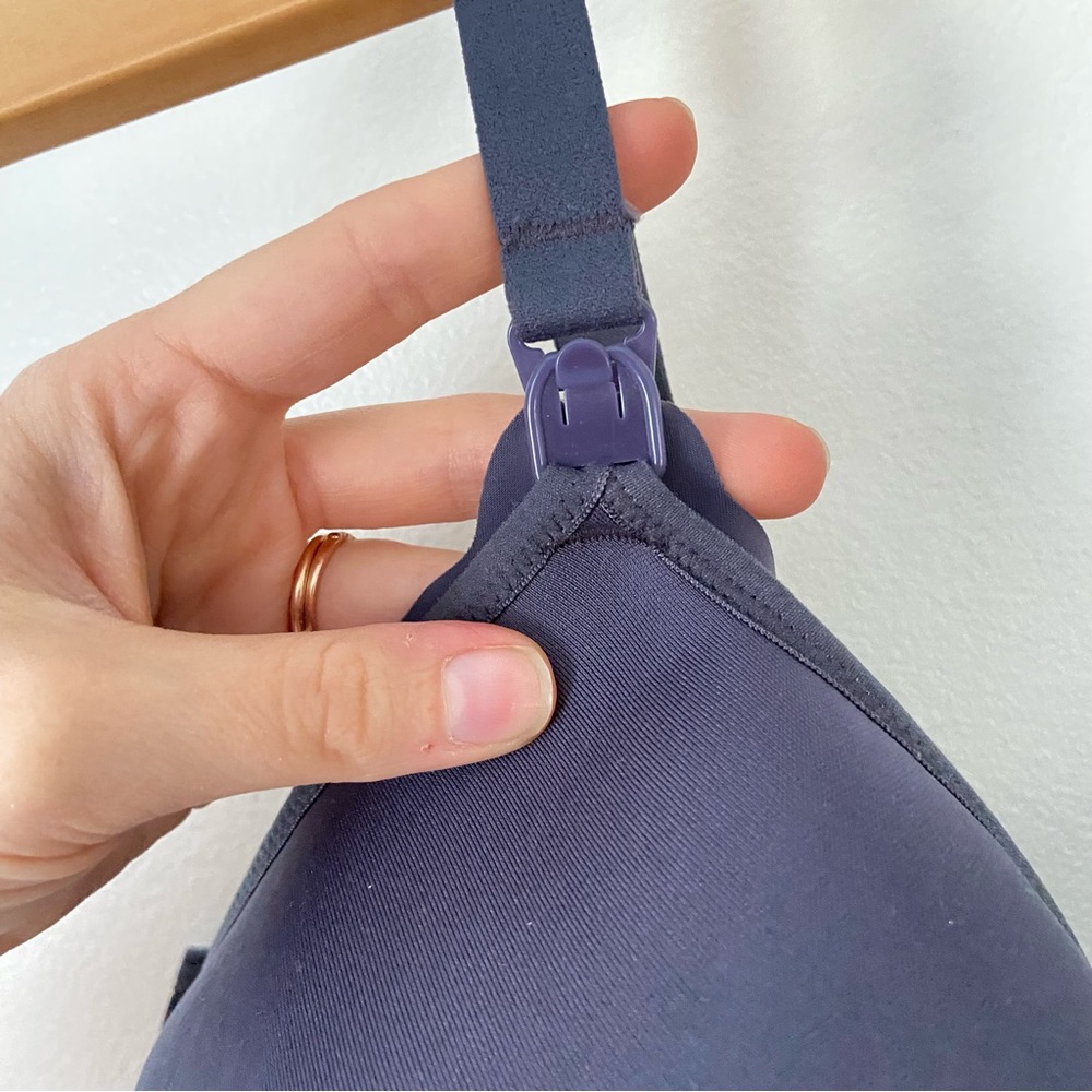 SOLD Freya underwire pure sculpt molded nursing bra US 40I / UK 40G gray unlined - Picture 5 of 9